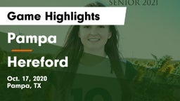 Pampa  vs Hereford  Game Highlights - Oct. 17, 2020