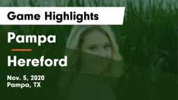 Pampa  vs Hereford  Game Highlights - Nov. 5, 2020