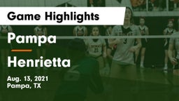 Pampa  vs Henrietta  Game Highlights - Aug. 13, 2021