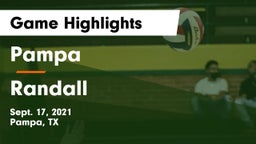 Pampa  vs Randall  Game Highlights - Sept. 17, 2021