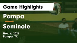 Pampa  vs Seminole Game Highlights - Nov. 6, 2021