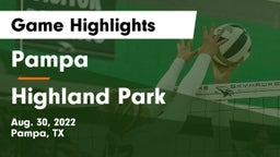 Pampa  vs Highland Park  Game Highlights - Aug. 30, 2022