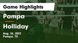 Pampa  vs Holliday  Game Highlights - Aug. 26, 2022
