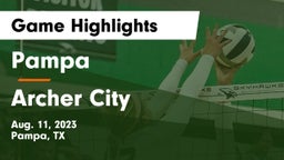 Pampa  vs Archer City  Game Highlights - Aug. 11, 2023