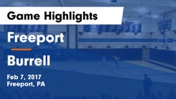 Freeport  vs Burrell  Game Highlights - Feb 7, 2017