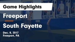 Freeport  vs South Fayette  Game Highlights - Dec. 8, 2017