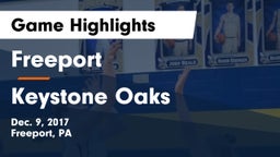 Freeport  vs Keystone Oaks  Game Highlights - Dec. 9, 2017