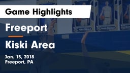 Freeport  vs Kiski Area  Game Highlights - Jan. 15, 2018