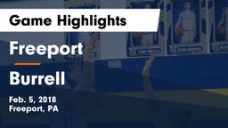 Freeport  vs Burrell  Game Highlights - Feb. 5, 2018