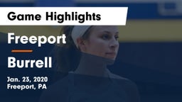 Freeport  vs Burrell  Game Highlights - Jan. 23, 2020