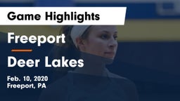 Freeport  vs Deer Lakes  Game Highlights - Feb. 10, 2020