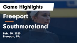 Freeport  vs Southmoreland  Game Highlights - Feb. 20, 2020