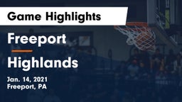 Freeport  vs Highlands  Game Highlights - Jan. 14, 2021