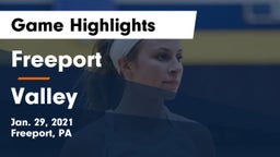 Freeport  vs Valley  Game Highlights - Jan. 29, 2021