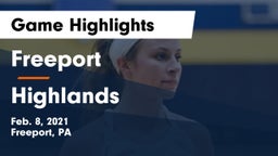 Freeport  vs Highlands  Game Highlights - Feb. 8, 2021