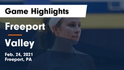 Freeport  vs Valley  Game Highlights - Feb. 24, 2021