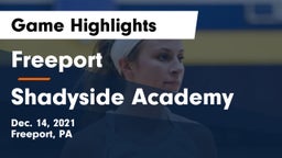 Freeport  vs Shadyside Academy Game Highlights - Dec. 14, 2021