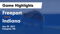 Freeport  vs Indiana  Game Highlights - Jan 29, 2017