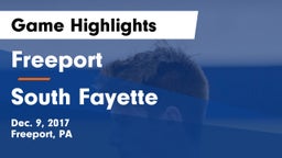 Freeport  vs South Fayette  Game Highlights - Dec. 9, 2017