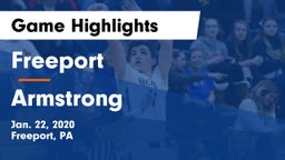 Freeport  vs Armstrong  Game Highlights - Jan. 22, 2020