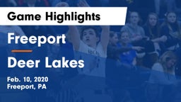 Freeport  vs Deer Lakes  Game Highlights - Feb. 10, 2020