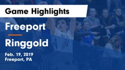 Freeport  vs Ringgold  Game Highlights - Feb. 19, 2019