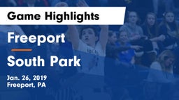 Freeport  vs South Park Game Highlights - Jan. 26, 2019