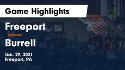 Freeport  vs Burrell  Game Highlights - Jan. 29, 2021
