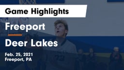 Freeport  vs Deer Lakes  Game Highlights - Feb. 25, 2021