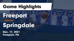 Freeport  vs Springdale Game Highlights - Dec. 17, 2021