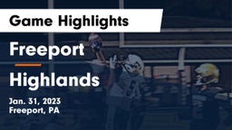 Freeport  vs Highlands  Game Highlights - Jan. 31, 2023