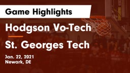 Hodgson Vo-Tech  vs St. Georges Tech  Game Highlights - Jan. 22, 2021