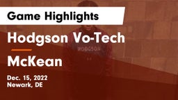 Hodgson Vo-Tech  vs McKean  Game Highlights - Dec. 15, 2022