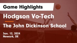Hodgson Vo-Tech  vs The John Dickinson School Game Highlights - Jan. 12, 2024