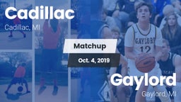 Matchup: Cadillac  vs. Gaylord  2019