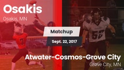 Matchup: Osakis vs. Atwater-Cosmos-Grove City  2017