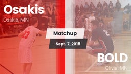 Matchup: Osakis vs. BOLD  2018