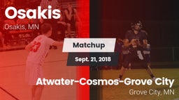 Matchup: Osakis vs. Atwater-Cosmos-Grove City  2018