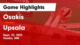 Osakis  vs Upsala  Game Highlights - Sept. 22, 2022