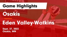 Osakis  vs Eden Valley-Watkins  Game Highlights - Sept. 27, 2022