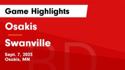 Osakis  vs Swanville  Game Highlights - Sept. 7, 2023