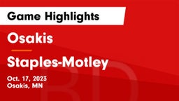 Osakis  vs Staples-Motley  Game Highlights - Oct. 17, 2023