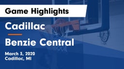 Cadillac  vs Benzie Central  Game Highlights - March 3, 2020
