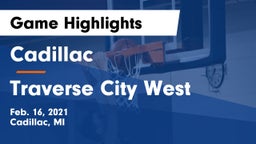 Cadillac  vs Traverse City West  Game Highlights - Feb. 16, 2021
