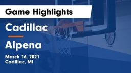 Cadillac  vs Alpena  Game Highlights - March 16, 2021