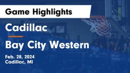 Cadillac  vs Bay City Western  Game Highlights - Feb. 28, 2024