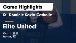 St. Dominic Savio Catholic  vs Elite United Game Highlights - Oct. 1, 2023