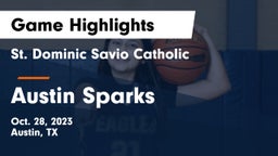 St. Dominic Savio Catholic  vs Austin Sparks Game Highlights - Oct. 28, 2023