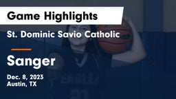 St. Dominic Savio Catholic  vs Sanger  Game Highlights - Dec. 8, 2023
