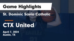 St. Dominic Savio Catholic  vs CTX United Game Highlights - April 7, 2024